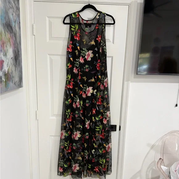 Johnny Was Emilda Mesh Dress Size XL - Picture 2 of 7